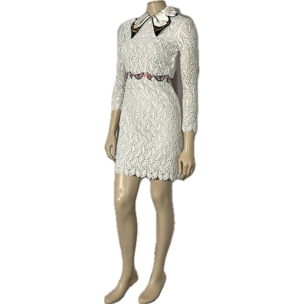 NWT Giamba Paris Lace Butterfly Collar Dress